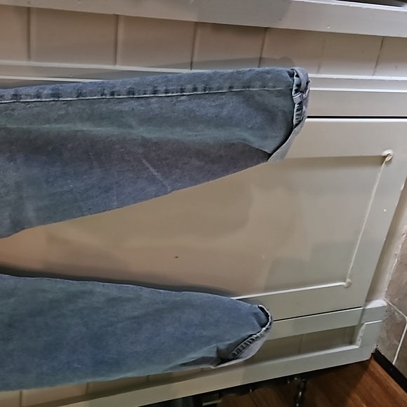 Vintage Tommy Hilfiger hand painted ONE OF A KIND MOM jeans sz 31 - Picture 3 of 5